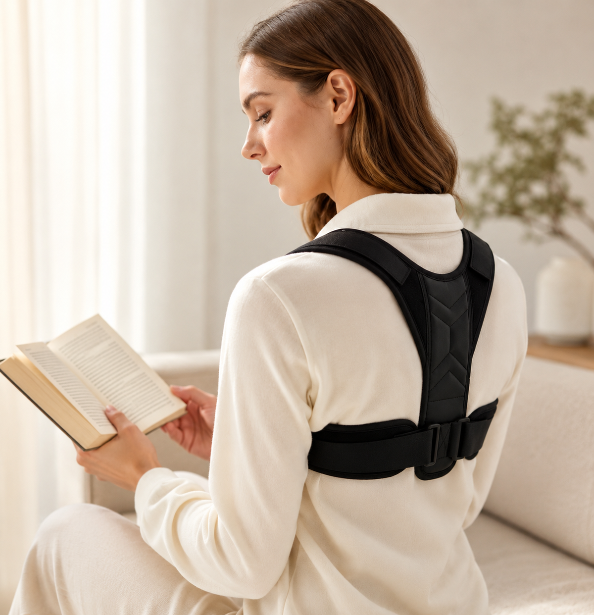 HALRO™ Adjustable Posture Corrector Belt – Back & Shoulder Support for Men & Women