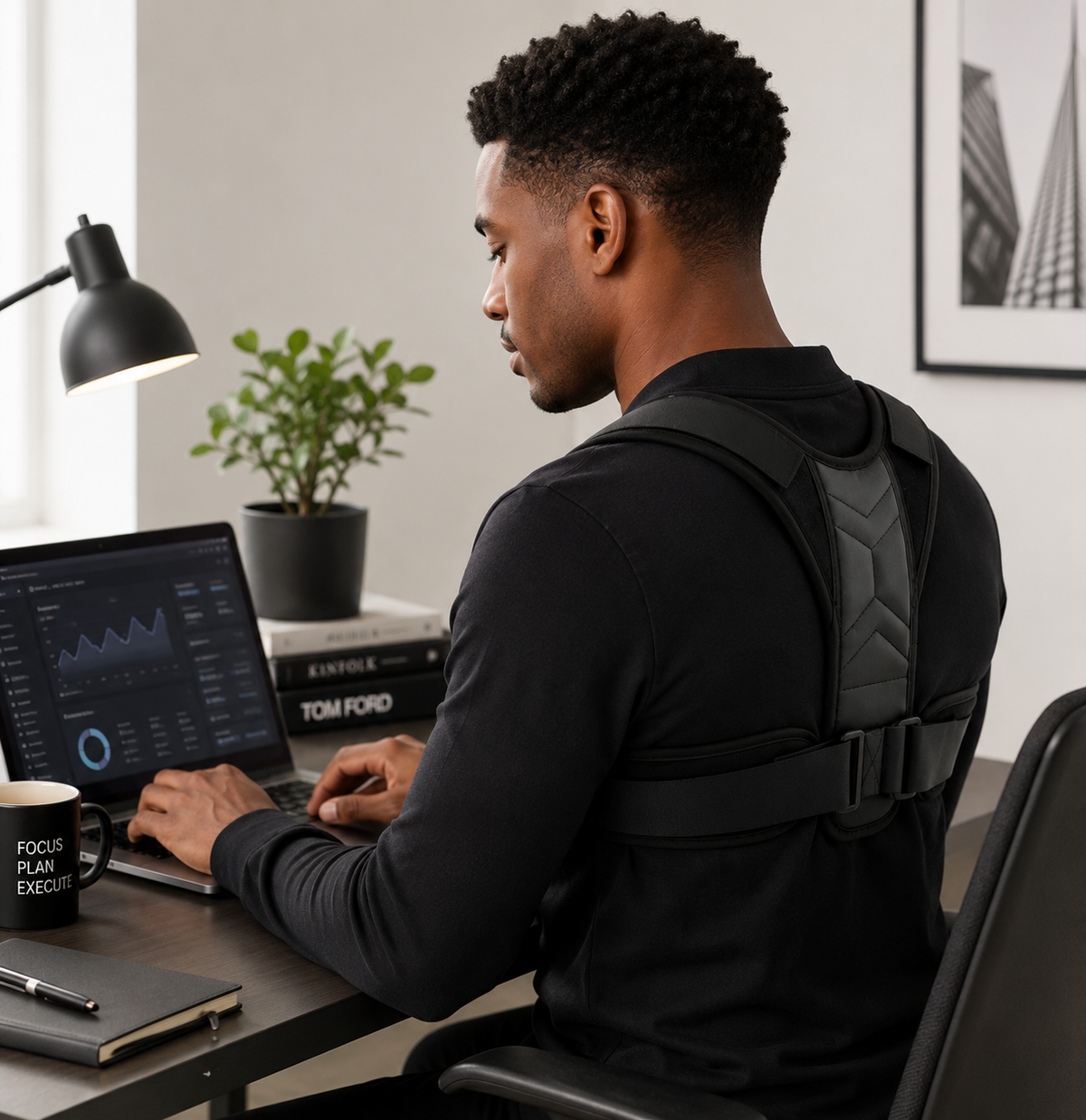 HALRO™ Adjustable Posture Corrector Belt – Back & Shoulder Support for Men & Women